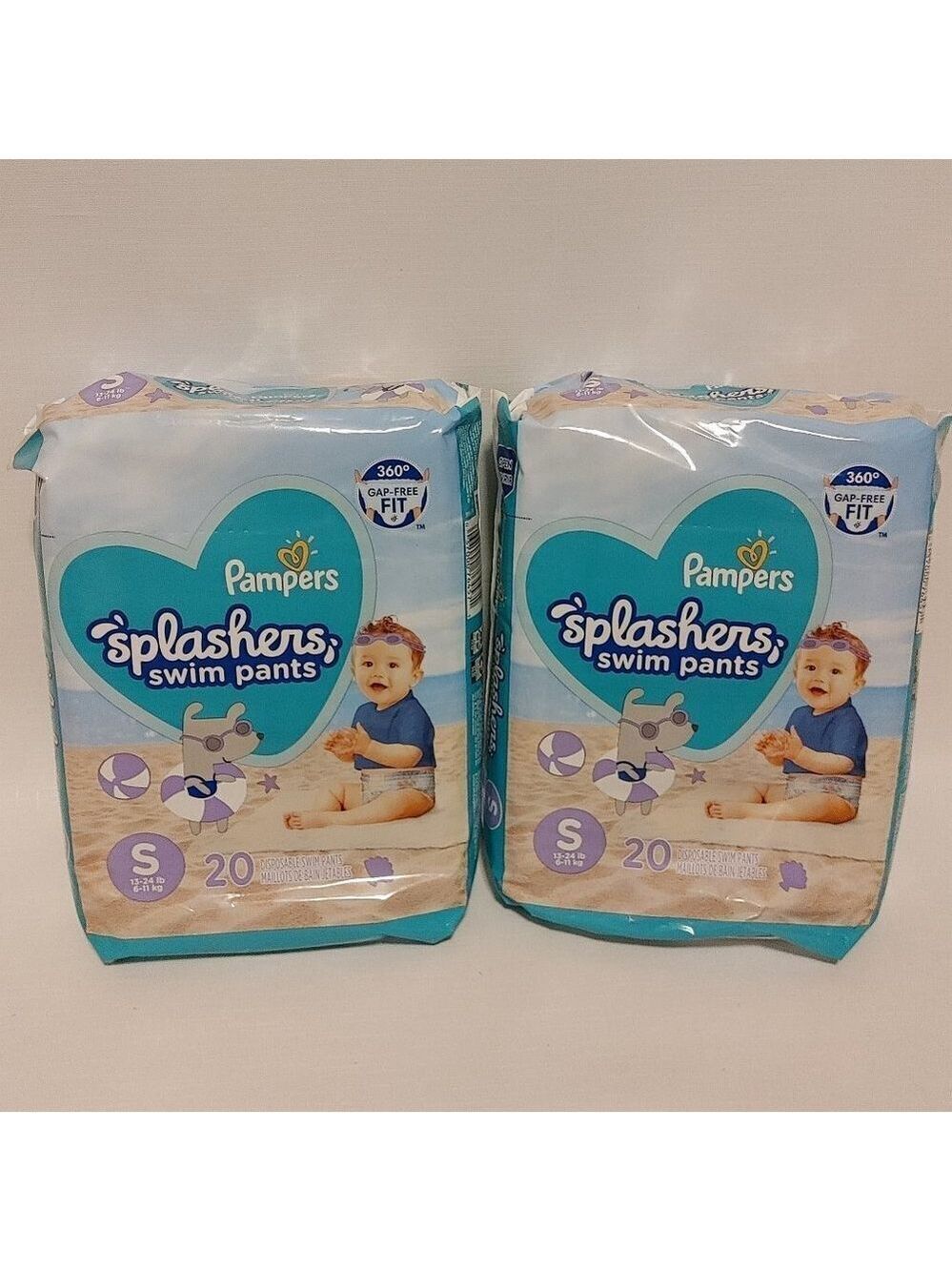 PAMPERS Little Swimmers 20 Pack x 2 Size Small 13-24lb 6-11kg Disposable…